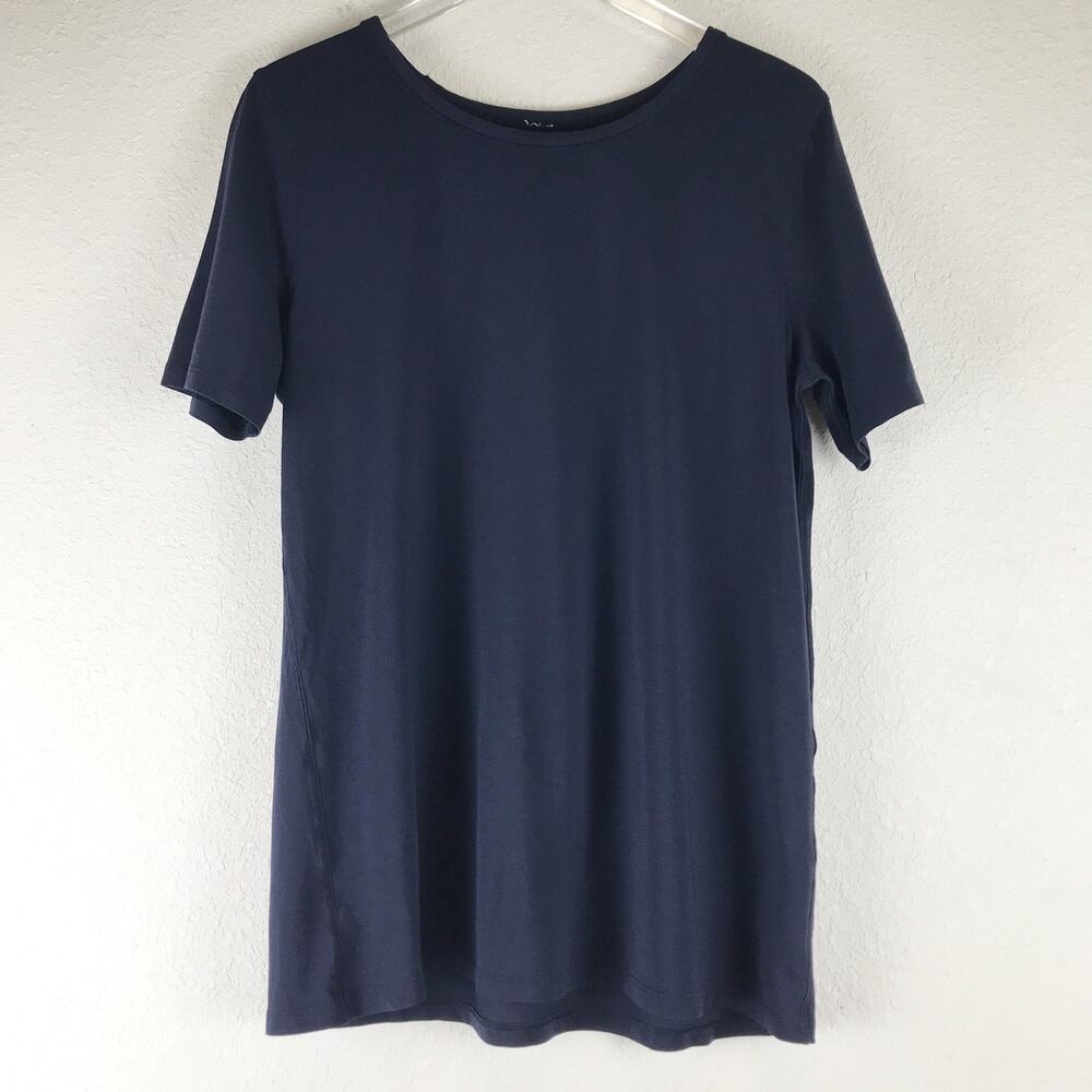 Lululemon Love Tee Crew II Midnight Navy Pima Cotton Short Sleeve Top Est. 10/12